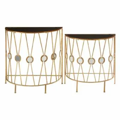 Set Of 2 X Design Console Tables