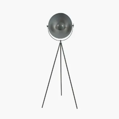 Grey and Silver Diffused Tripod Floor Lamp