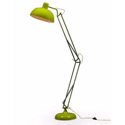 Lime Green Large Desk Style Adjustable Floor Lamp