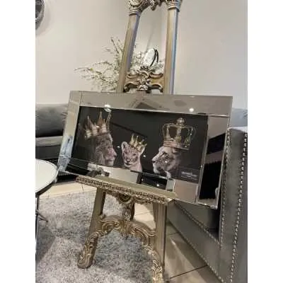 Lion King Family 85Cm X 45 Cm Wall Art Mirror Frame