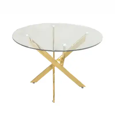 Gold Round Dining Table