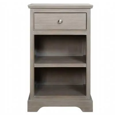 Delia 1 Drawer With Shelf Bedside Cabinet Taupe
