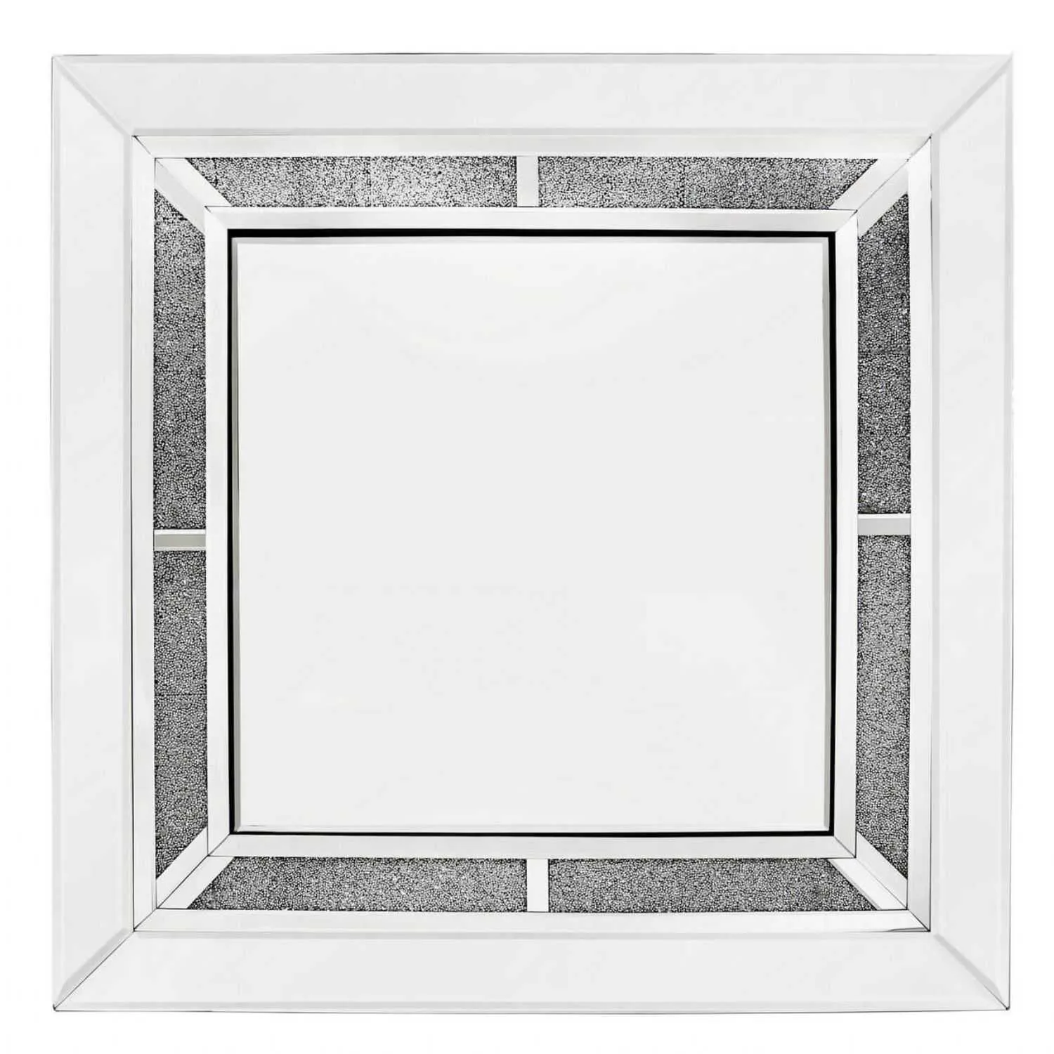 Merano Crystal Medium Square Wall Mirror