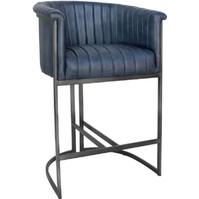 The Chair Collection Leather And Iron Bar