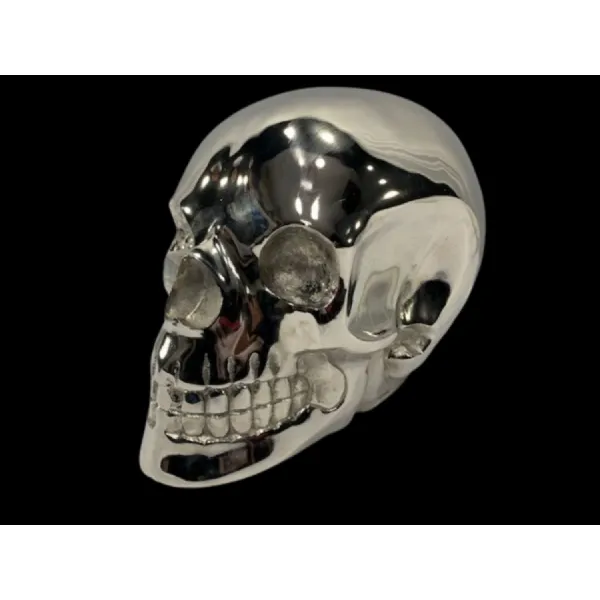 Large Silver Skull