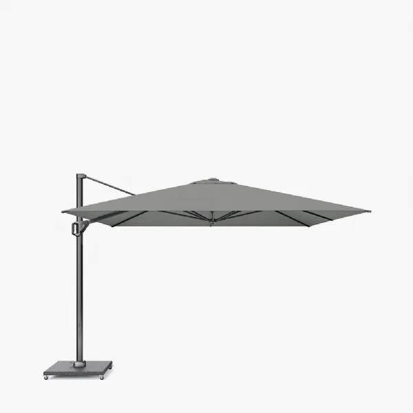 Grey 3.5m Square Outdoor Cantilever Parasol