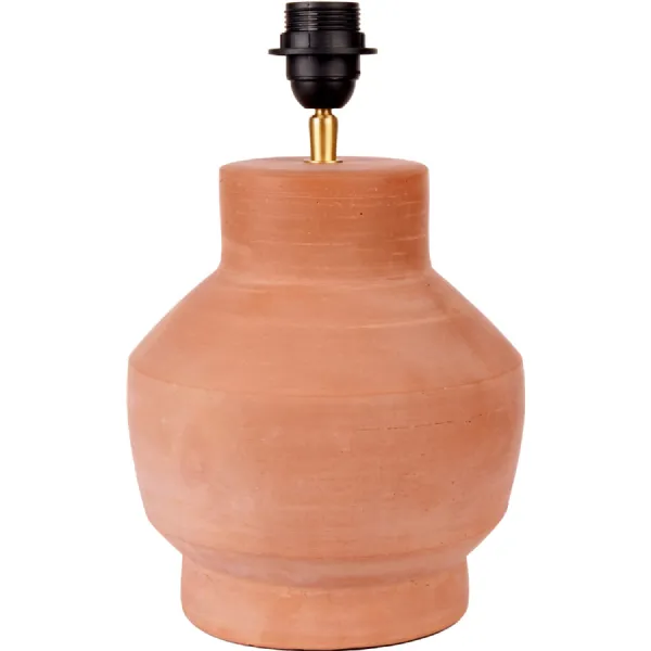 Natural Urn Terracotta Table Lamp Base Only