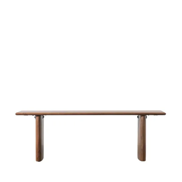 Small Acacia Wood 140cm Wide Natural Dining Bench