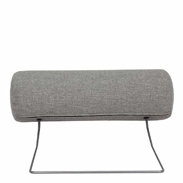 Comfy Modern Neck Pillow in Light Grey on Chrome Leg