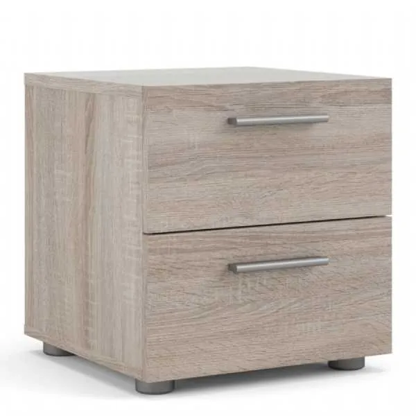 Pepe Bedside 2 Drawers in Truffle Oak