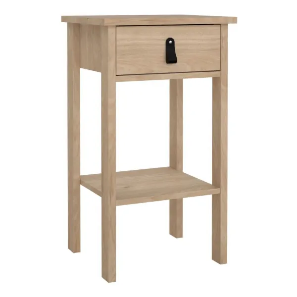 Barcelona Bedside Table with 1 Drawers in Jackson Hickory Oak