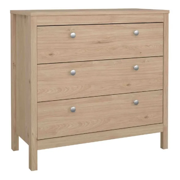 Madrid Chest 3 Drawers in Jackson Hickory Oak