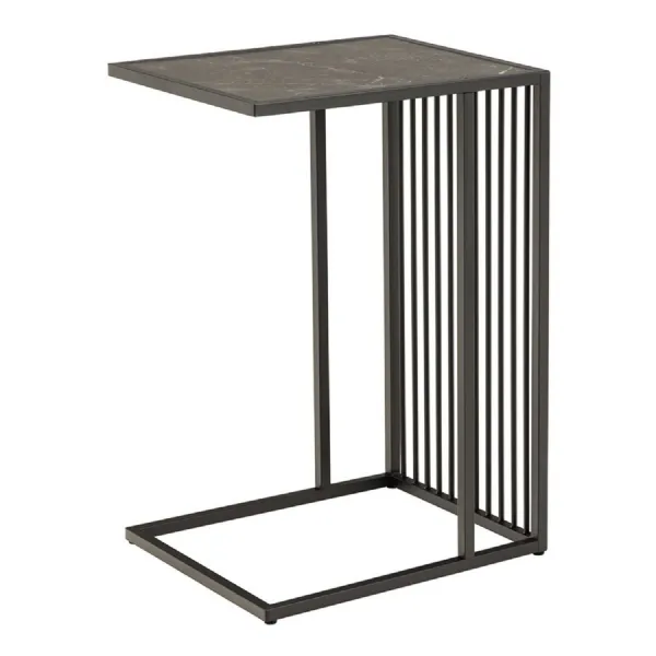 Strington Tall Side Table in Black