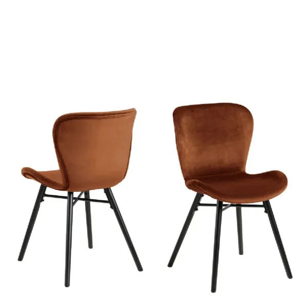 Batilda Dining Chair in Copper Set of 2