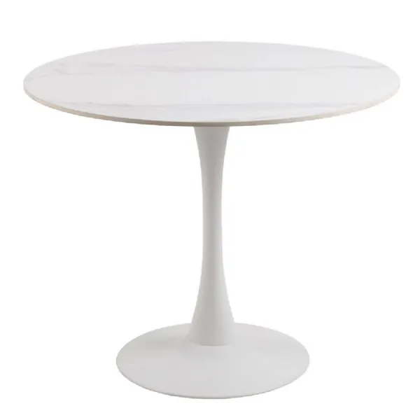 Malta Round Dining Table in White