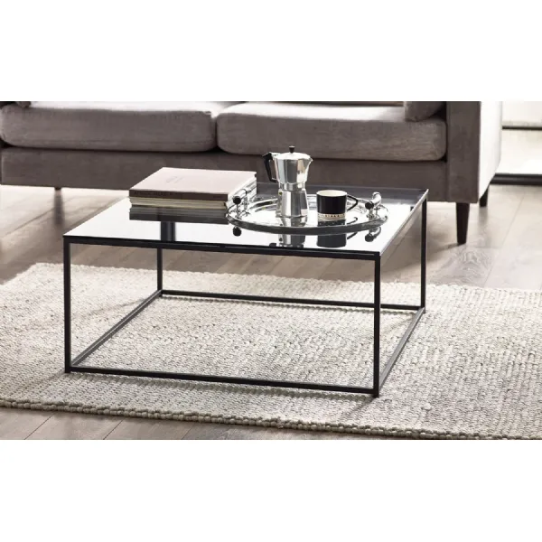 Chicago Square Coffee Table Smoked Glass