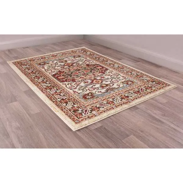 Cashmere 5570 Cream Traditional Polyester Floral Rug 200 X 290