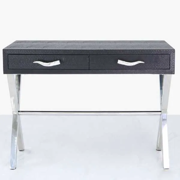 Pewter shop console table