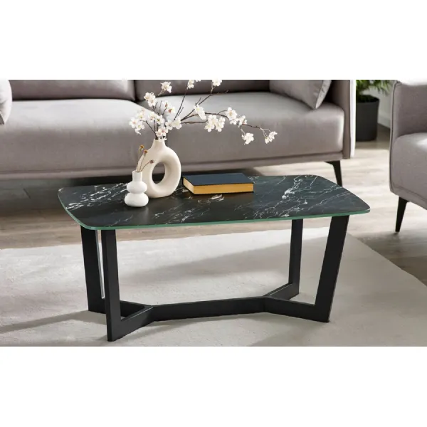 Olympus Coffee Table Black Marble