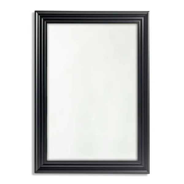 Large Matt Black Step Framed Blackpool Mirror