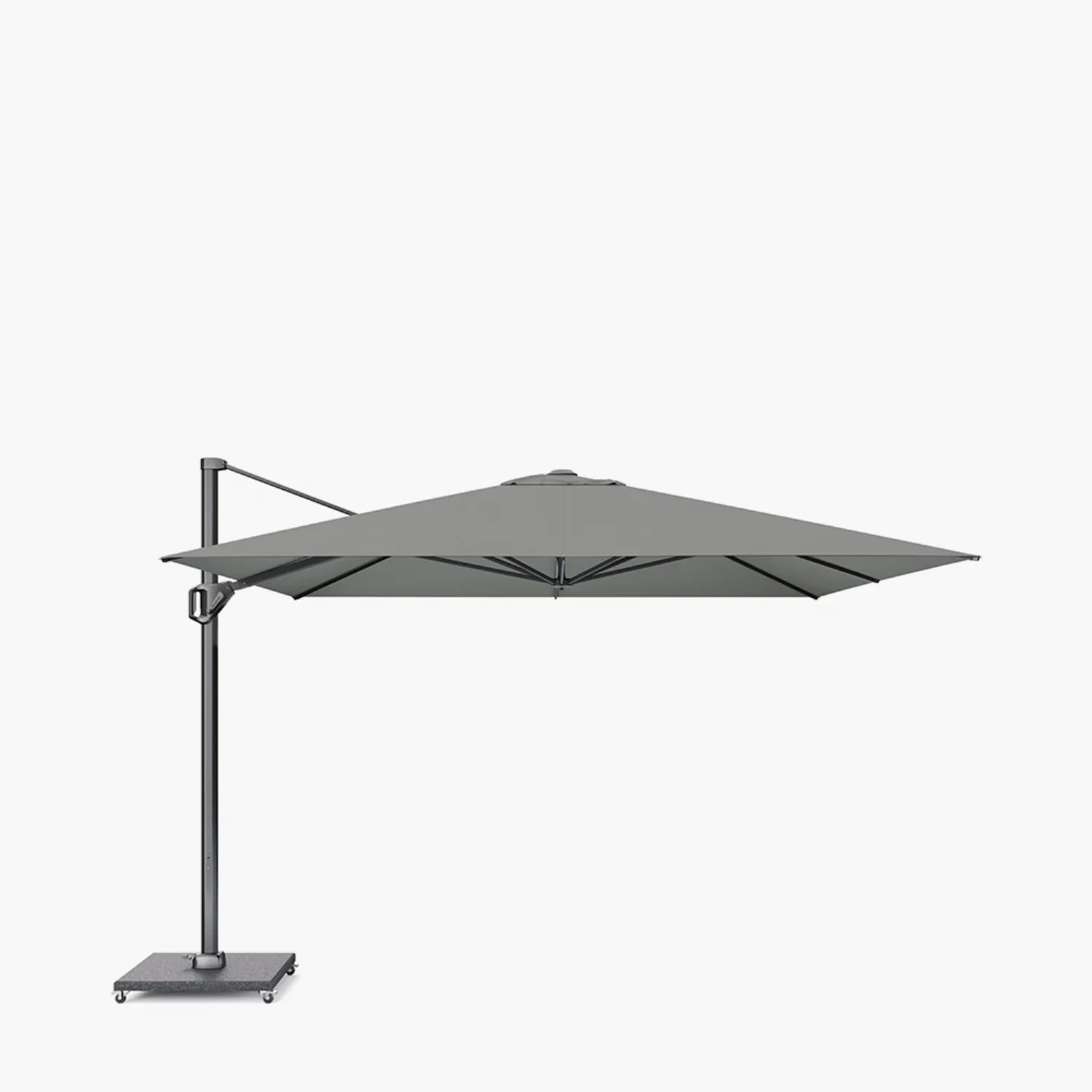 Grey 3.5m Square Outdoor Cantilever Parasol