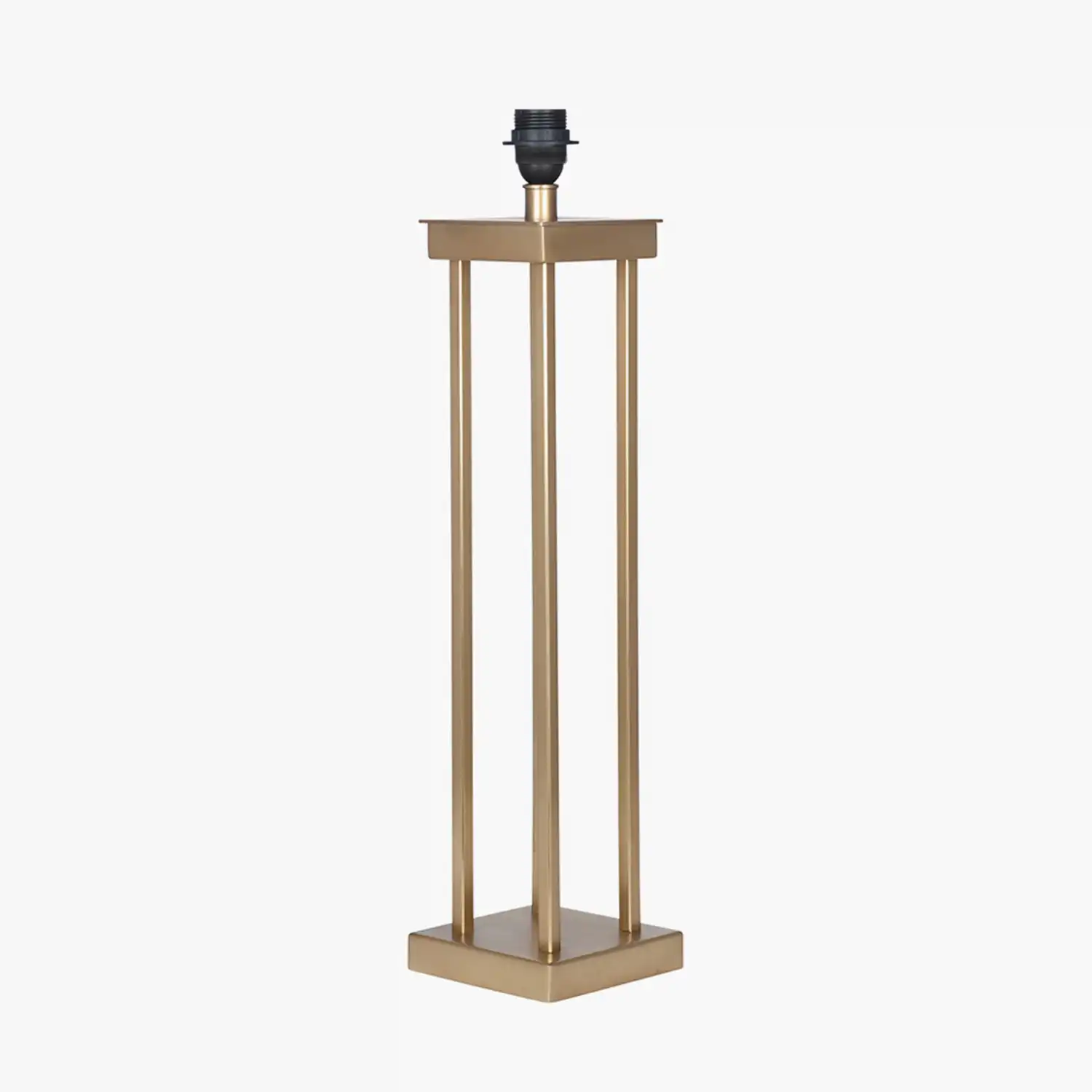 Satin Brass Metal Four Post Table Lamp Base ES GLS 60W