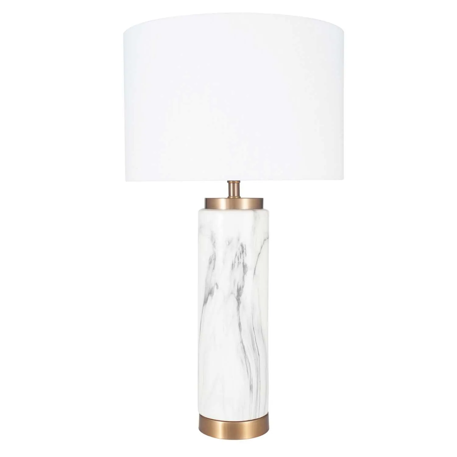 Marble Effect Ceramic Tall Table Lamp