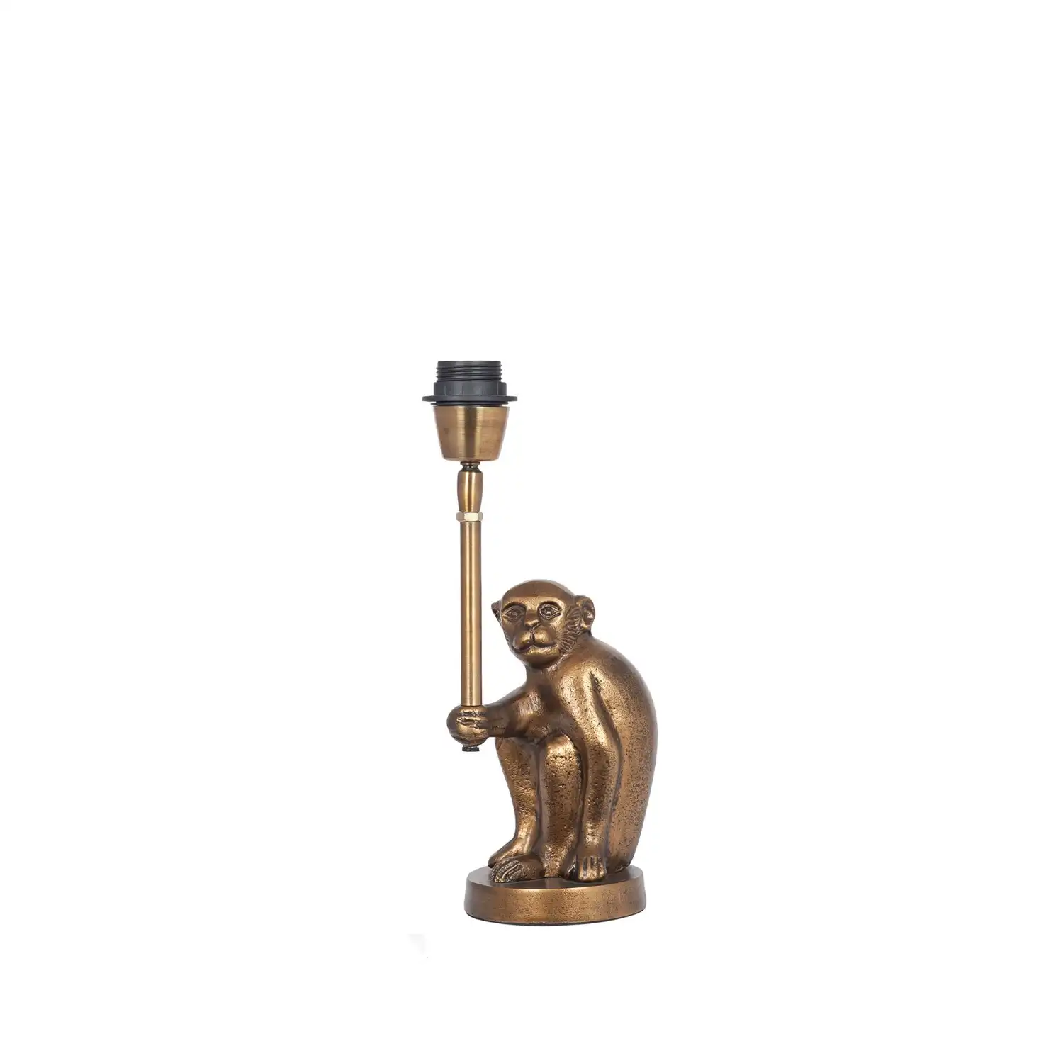 Antique Brass Metal Monkey Table Lamp