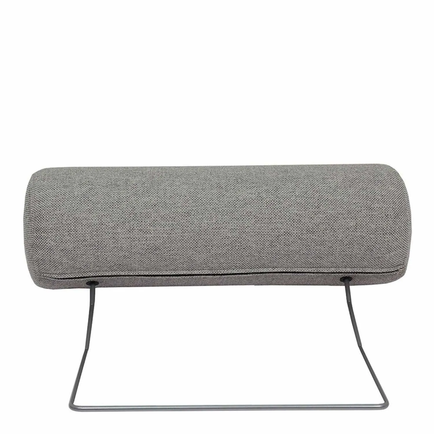 Comfy Modern Neck Pillow in Light Grey on Chrome Leg