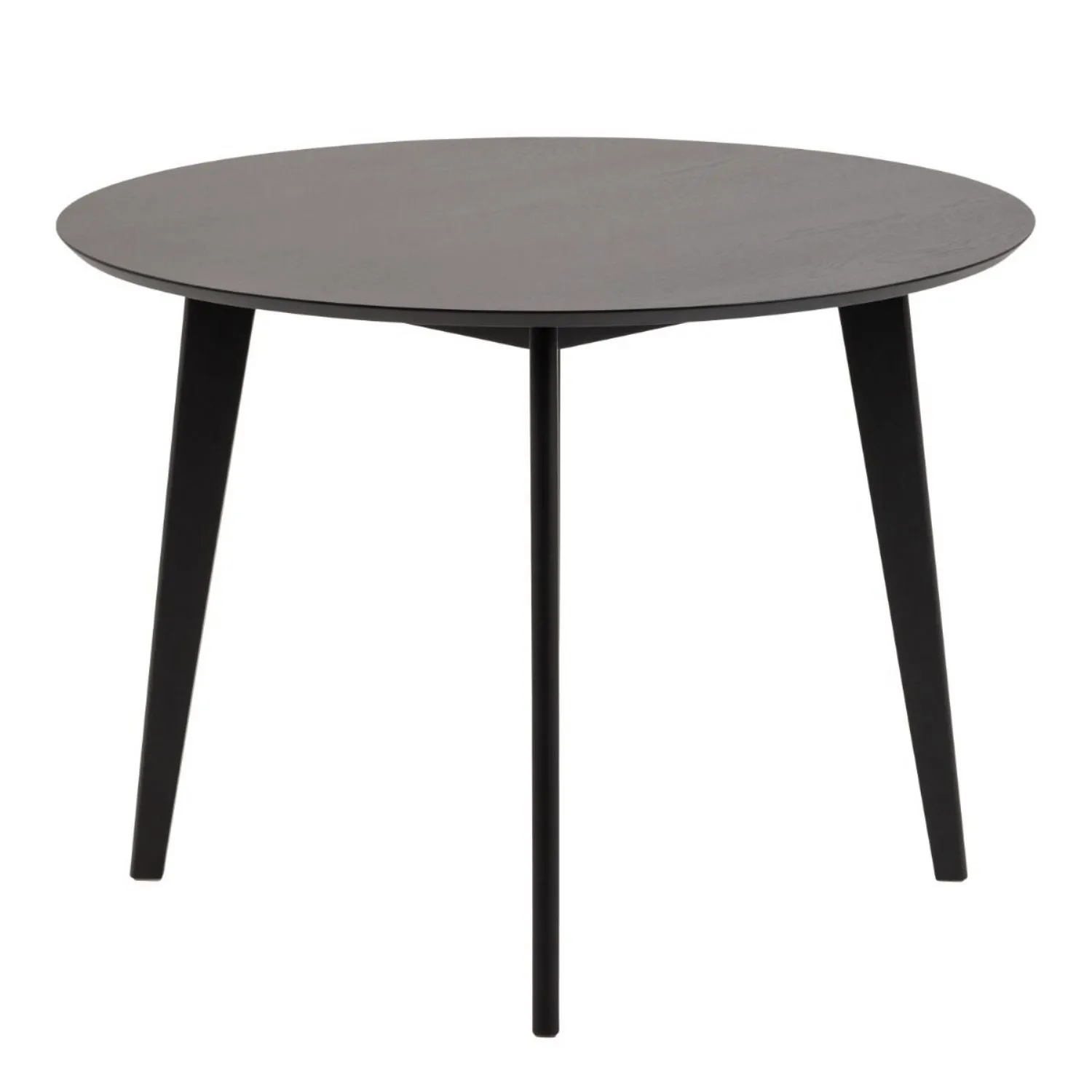 Roxby Round Dining Table in Black 105x76cm