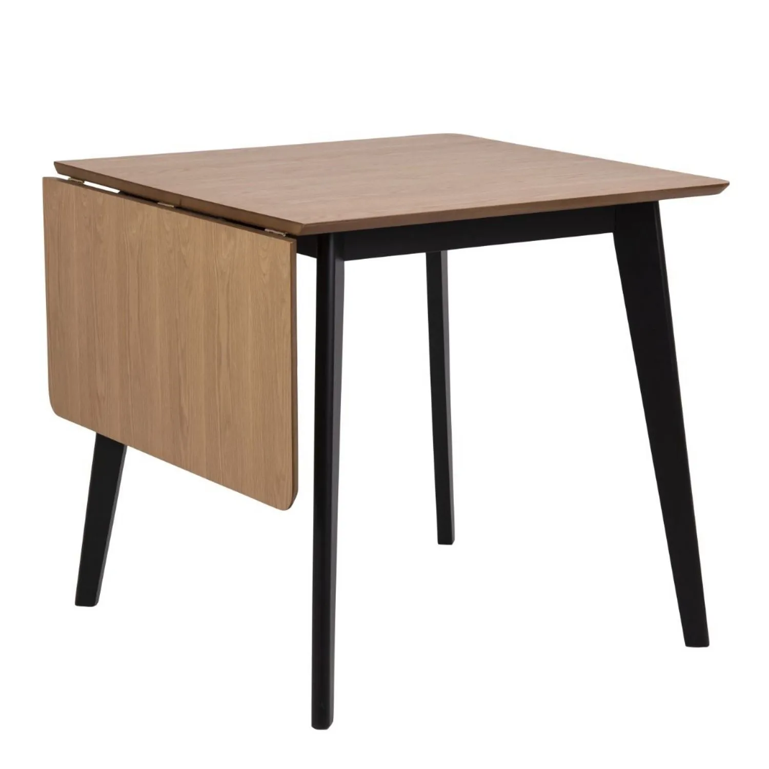 Roxby Extending Dining Table 80120cm in Oak And Black