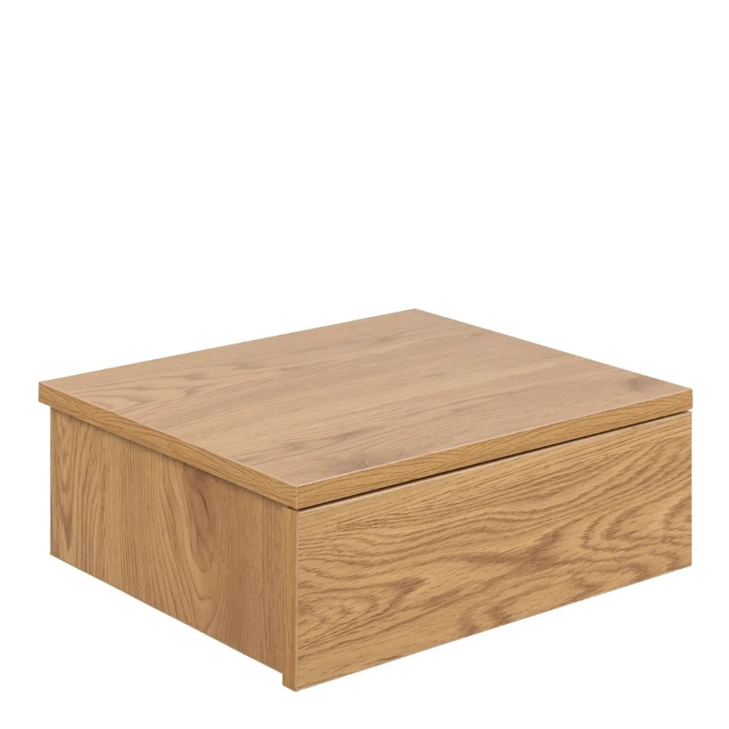 Avignon Square Bedside Table with 1 Drawers in Oak