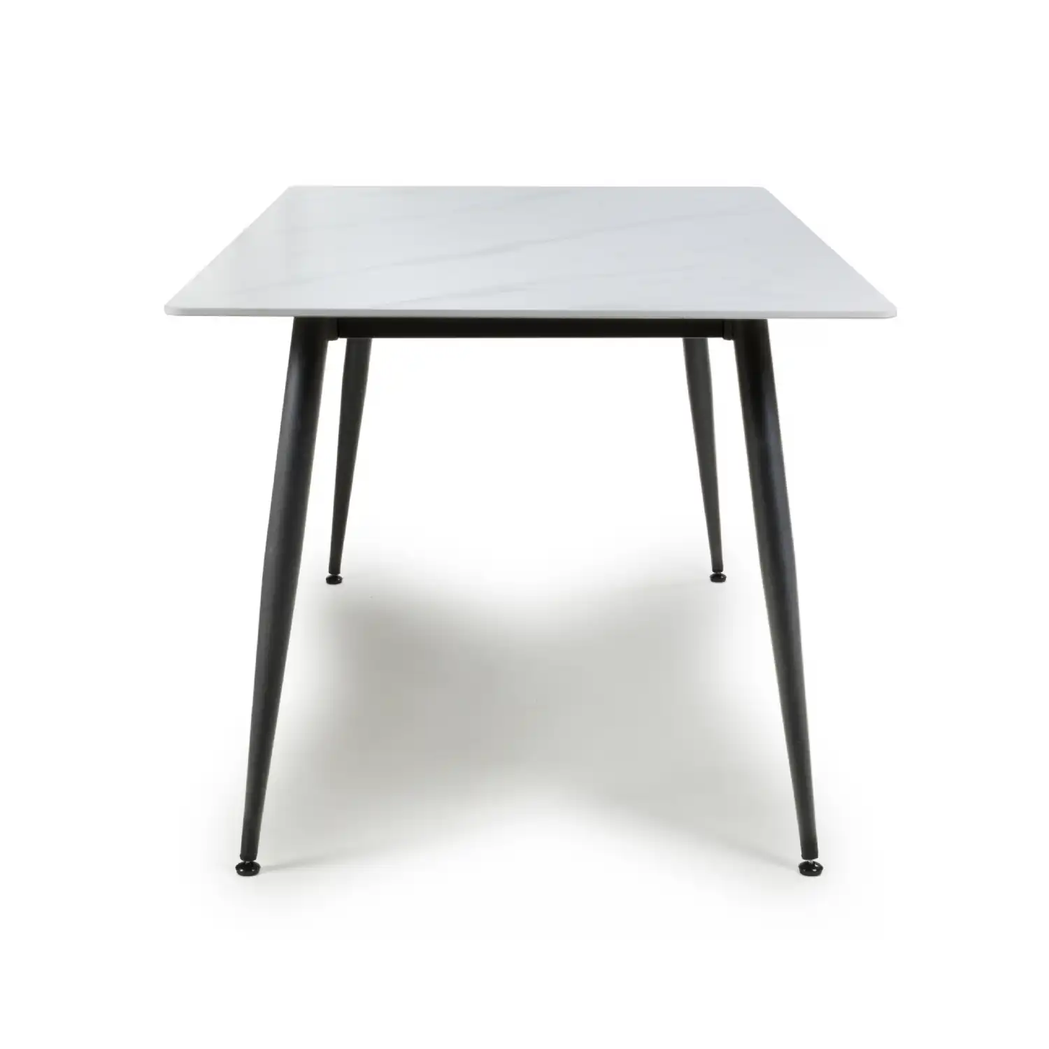 White Sintered Stone 160cm Dining Table - Home Living