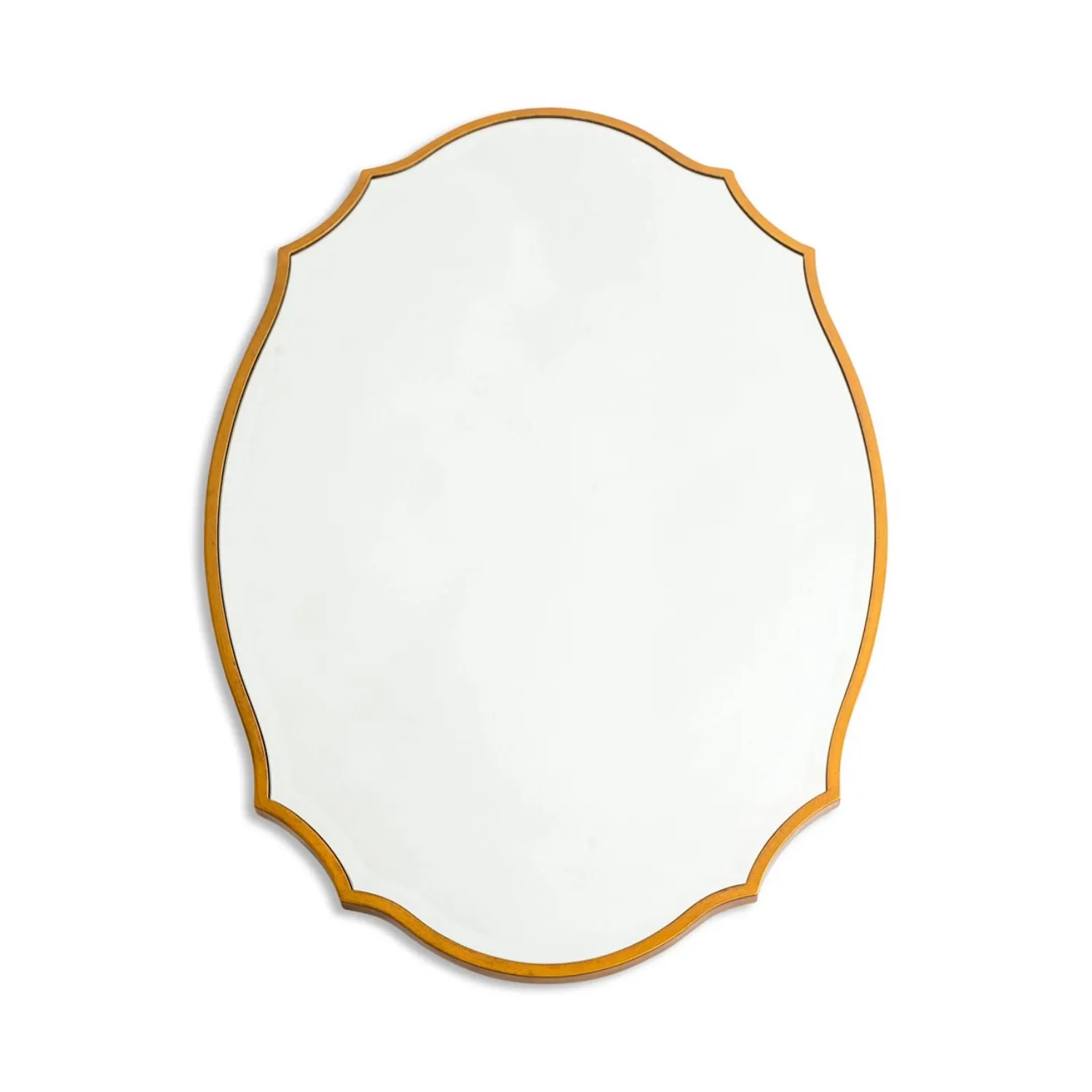 Large Bevel Mirror With Antique Gold Frame - Home Living