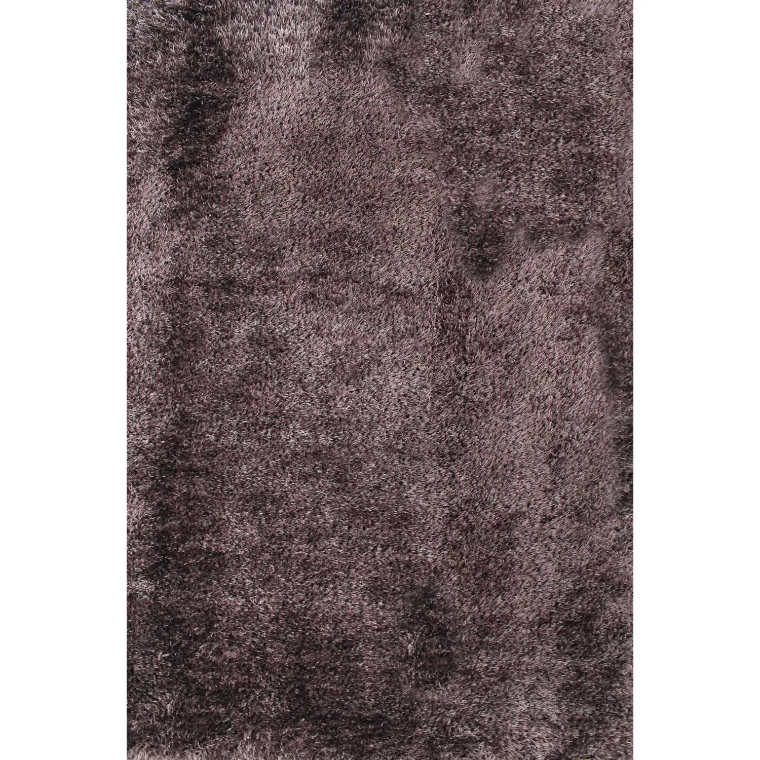 Indigo Plain Grey Modern Polyester Shaggy Rug Carpet 200 x 290