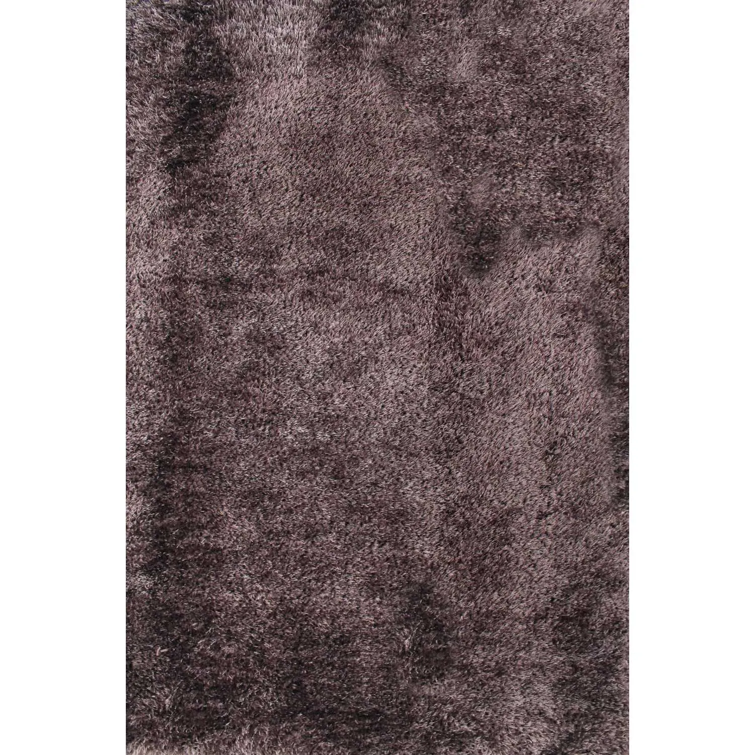 Indigo Plain Charcoal Modern Style Polyester Shaggy Rug 160 x 230