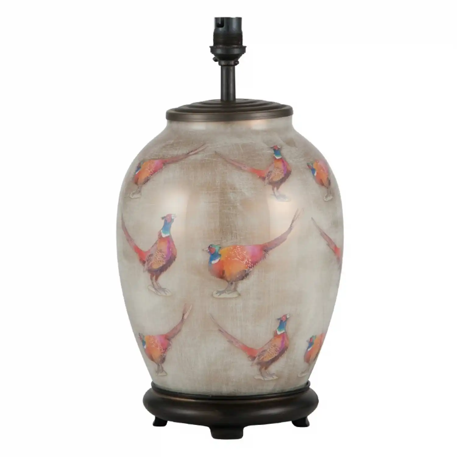 Glass Pheasant Shabby Chic Table Lamp Base